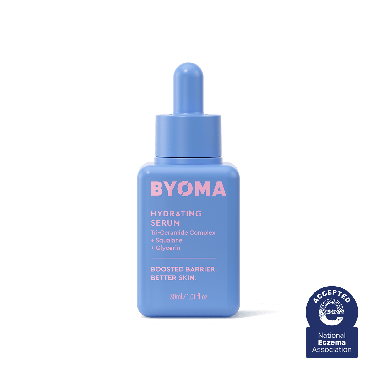 Une recharge de sérum clarifiant BYOMA en vert menthe.