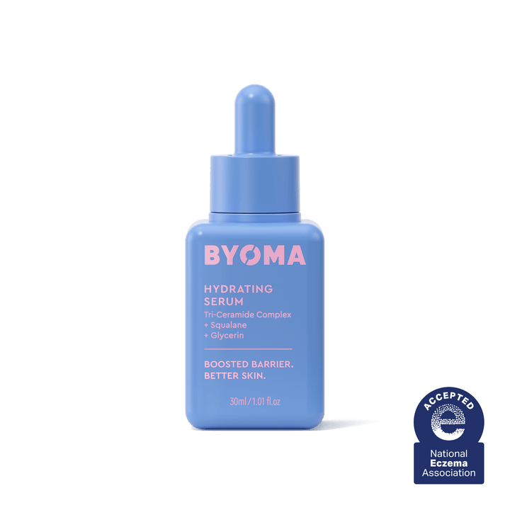 Une recharge de sérum clarifiant BYOMA en vert menthe.