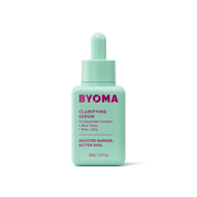 Un flacon de Sérum Clarifiant BYOMA avec un bouchon compte-gouttes.