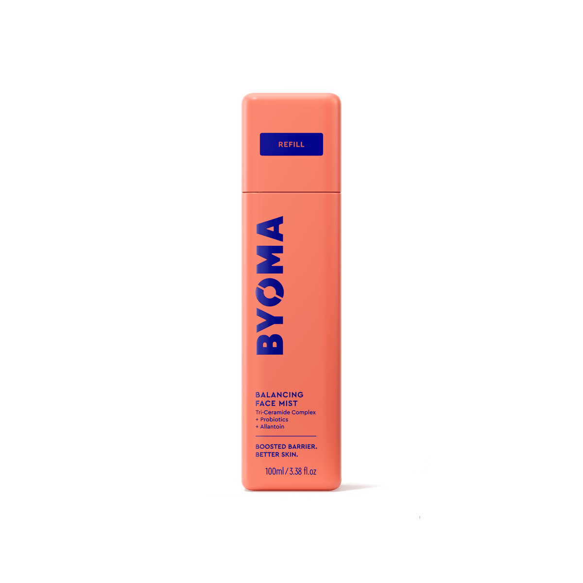 Flacon rechargeable Byoma Balancing Face Mist. 