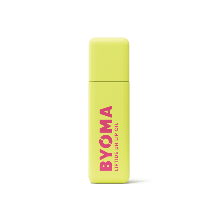 Un flacon d'huile pour les lèvres BYOMA Liptide pH.