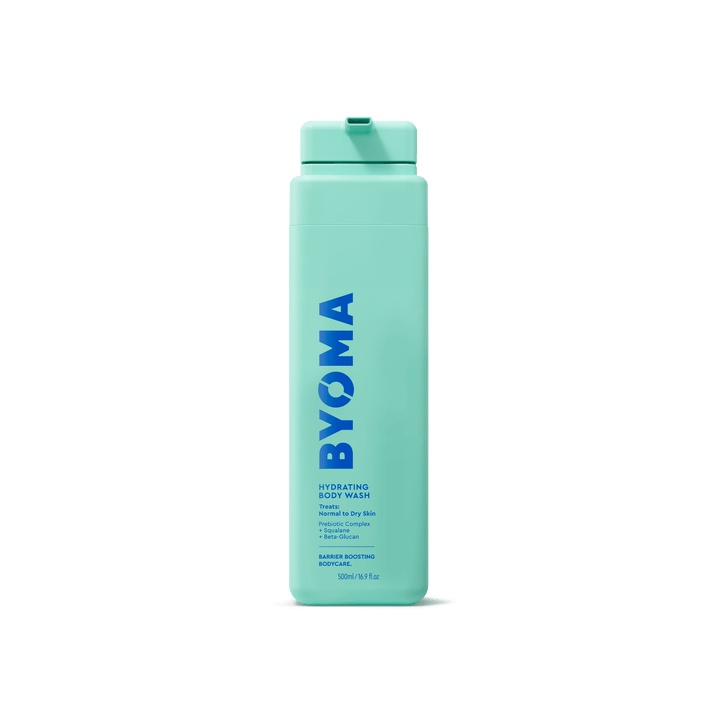 BYOMA GEL HYDRATANT POUR LE CORPS sur fond blanc.