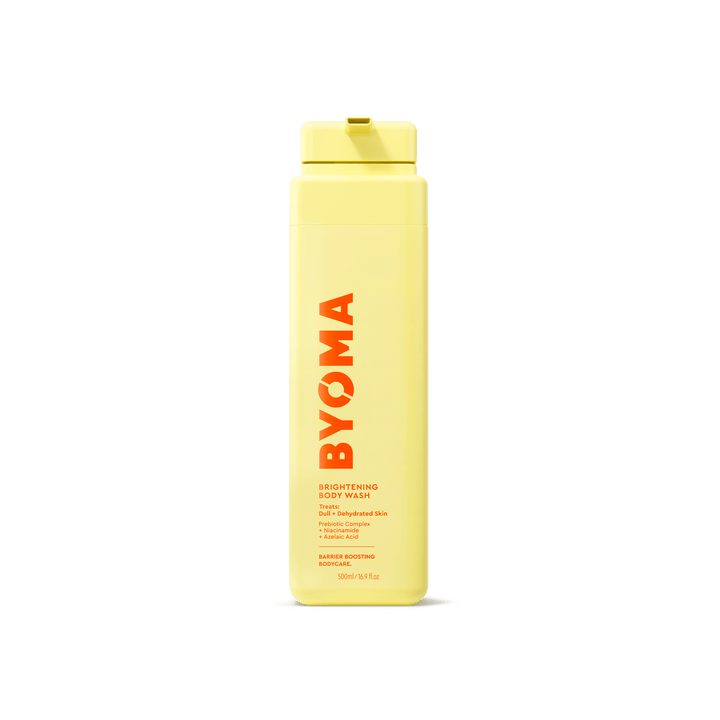 BYOMA GEL BRILLANT POUR LE CORPS sur fond blanc.