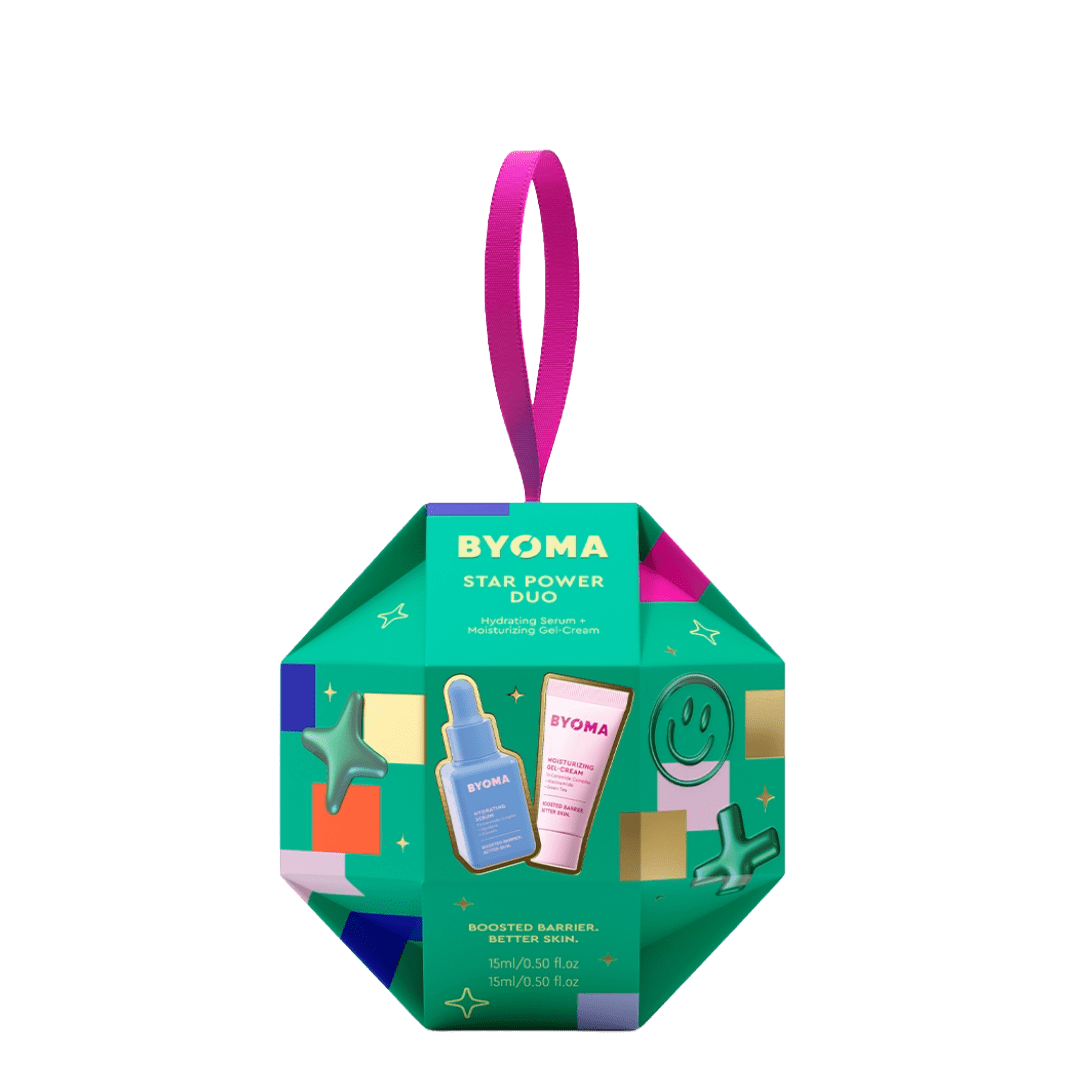 Emballage BYOMA Star Power Duo sur fond vert